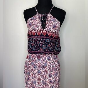 Sandra Venditti boho halter neck maxi dress